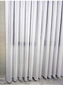 Resim Vakkorama Mat Kumaşlı Kalın Tül Perde Ekru 1 E 2,5 Pileli Et4030mat 