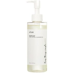 Resim Anua - heartleaf pore control cleansing oil (siyah beyaz nokta karşıtı gözenek temizleyici yağ) 200 ml 