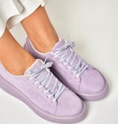 Resim Fox Shoes P602045002 Lila Süet Kadın Spor Ayakkabı Sneakers 