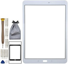 Resim Samsung Galaxy Tab S3 9.7 Beyaz SM-T820 için Dış Cam Ekran Değiştirme 