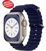 Resim Ultra 2 Akıllı Saat Çelik Kordon Hediyeli Gri Kasa 49mm Nfc Bildirim Sesli Arama Özellikli LG68 