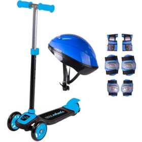 Resim Cool Wheels Çocuk Üstü Mavi Twist Scooter Kask Seti 3 Yaş 