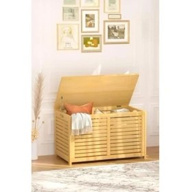 Resim Hype Store Bambu Oyuncak Sandığı Oyun Odası Düzenleyici Oyuncak Dolabı Saklama Sandık DB-0032 