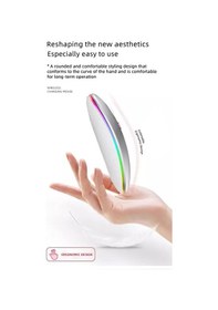 Resim Mkey MK-109 RGB LED Kablosuz Mouse Optik Wireless Mouse Sessiz Mouse 