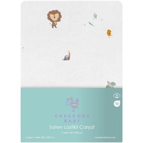 Resim Simba %100 Organik Pamuk Çocuk Lastikli Çarşaf 100 x 200 cm 