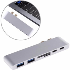 Resim Streak Çift Type-c Usb 3.0 Çoklayıcı Kart Okuyucu Çevirici Macbook B3185 