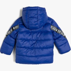 Resim Erkek Bebek Kapüşonlu Şişme Mont 