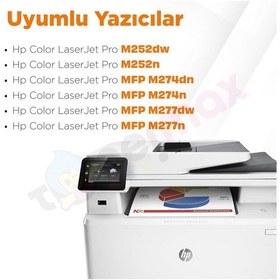 Resim Hp Color Laserjet Pro Mfp M274dn Uyumlu Toner Takım /cf400x / 201x Yüksek Kapasite 