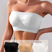 Resim 3 adet EssElegance Mesh Bandeau Tube Sütyen - Kaymaz Telsizsiz Sütyen, Yüksek Esneklikli Dikişsiz ve Nefes Alabilir Bahar-Yaz, Büyük Beden 