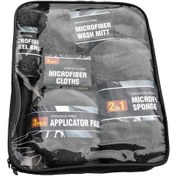 Resim Shineyee 9 Parça Mikrofiber Araç Temizleme Seti - Eldiven, Havlu, Sünger Ve Jant Fırçası 