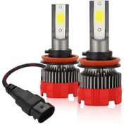 Resim Geeksen Motorcycle Ve Araba Led Farları, Beyaz Işık, 6000lm, 6000k, H11 Tipi, Ip65 Su Geçirmez, 30w, 30.000+ Saat Ömür, Çift Adet 
