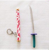 Resim Demon Slayer Katana Kılıç Anahtarlık Model 10 