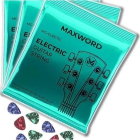 Resim AyrStore GT Electric 3X Kaliteli elektro Gitar Teli 3 Takım Set (10 Pena Hediye) 