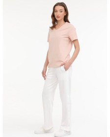 Resim Kinetix Wb V Neck 11sn227 4fx Pembe Kadın Kısa Kol T-shirt 000000000101533987 Pembe 