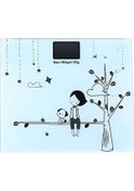 Resim Shineyee Yk-01 Kız Ve Köpek Desenli Evcil Dijital Vücut Ağırlığı Terazi - Işıklı Ekranlı Sağlık Ağırlığı 21x25cm, Pil Yok 