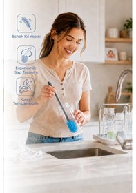 Resim Babyjem Biberon Ve Emzik Temizleme Fırçası - Mint 