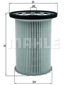 Resim MAHLE KX341 Yakit Filtresi ( Porsche: Cayenne 10-/ Vw: Touareg 10- ) 5410100113 7P6127177 (WC761674) 