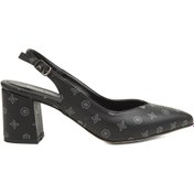Resim ® | PC-50173 - 3066 Siyah Gri - Kadın Topuklu Ayakkabı 