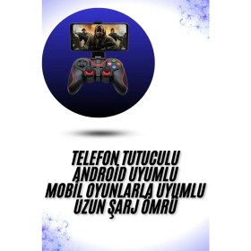Resim Yeni Nesil X3 Gamepad Android Uyumlu Telefon Tutucu Özellikli Joystick 