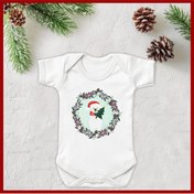 Resim Niles Baby design for baby Unisex Ekru Organik Bebek Body Zıbın 