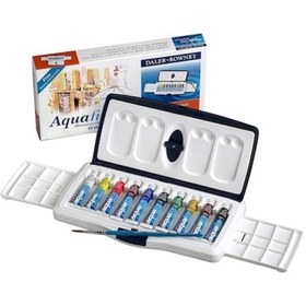 Resim Daler Rowney Aquafine Tüp Sulu Boya Seti 10 Renk x 8 Ml. 