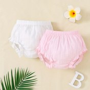 Resim Çocuklar İçin Düz Renkli İki Paket Çocuk Külotu 