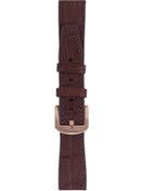 Resim Fro Lw38-43 20 Mm Hakiki Deri Kroko Kahve Kordon Gold Toka 