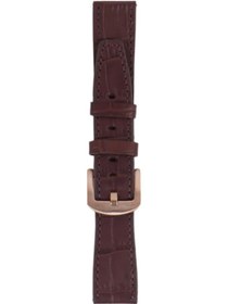 Resim Fro Lw38-43 20 Mm Hakiki Deri Kroko Kahve Kordon Gold Toka 