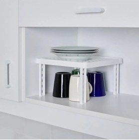 Resim Dükkanönü Kare Ayaklı Raf Dolap Içi Düzenleyici Çok Katlı Raf Tabak Bardak Baharatlık Banyo Mutfak Rafı 