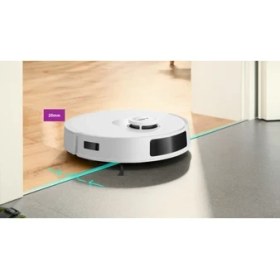 Resim Bosch BCRC1W Akıllı Robot Süpürge Beyaz 11000 Pa Emiş Gücü ile Düz Zemin Temizliği İçin Sesli Bilgilendirme 
