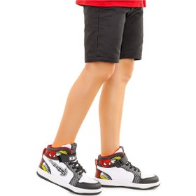 Resim Kiko Kids Tesan Cırtlı Günlük Erkek Çocuk Spor Ayakkabı Siyah - Beyaz - Siyah 