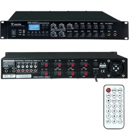 Resim AyrStore Westa WM-450UT 450W 6 Bölge Kontrollü Profesyonel Mikser Anfi Bluetooth, USB ve Eko Destekli Hat Trafolu Güç Ünitesi 