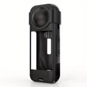 Resim Action Kamera Aksesuarları Silikon Koruyucu Kılıf Vücut Kapakları ile Hassas Kesimler için Insta360 X5 X4 X3 Kamera 