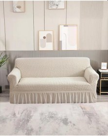 Resim Upmall Bürümcük Koltuk Örtüsü Kanepe Örtüsü 3lü Natural Natural 