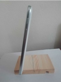 Resim Ahşapgen Kaliteli Çift Taraflı Ahşap Telefon Ve Tablet Tutucu 