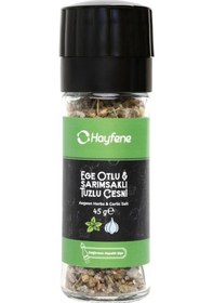 Resim Hayfene Ege Otlu Sarımsaklı Tuzlu Çeşni Değirmen Kapaklı 45 G 