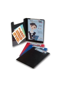 Resim 2K A5 Küçük Boy Pvc Kapaklı Sekreter Blok Tablası Dikkat Sadece A5 Evraklar Için Uygundur 