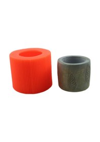 Resim Beton Saksı Silikon Kalıp - Yaprak - 104 