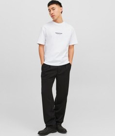 Resim Jack & Jones Jorvesterbro Rahat Kesim Tişört 12240121 Beyaz 
