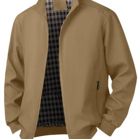 Resim OBM Erkek Koyu Yeşil Tam Fermuarlı Dik Yaka Ceket - Kışa Hazır Günlük Mont, Polyester Astar ve Dayanıklı Yapı, Sonbahar/Kış Dış Mekan & Gündelik Giyim için Düz Kesim, Modern Erkek Üst Giysisi, Mevsimsel Katmanlama, Şık Tasarım, Premium Bitiş, Şehir Stili 