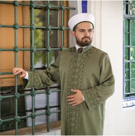 Resim İkranur Ayasofya İmam Cübbesi Yeşil 