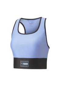 Resim Puma 523077-28 Puma Fit Skimmer Top Kadın Mavi Sporcu Sütyeni Mavi 