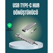 Resim Usb‑c Çoklu Bağlantı Merkezi – 5 Gbps, 100‑240 V, Sağlam Eloksal Tasarım 