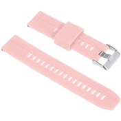 Resim Ximistore9 22mm Silikon Kordon, Universal Saat Bantı, Yumuşak & Nüfuzlu, Yüksek Sıcaklığa Dayanıklı, Çeşitli Renkler Pembe 