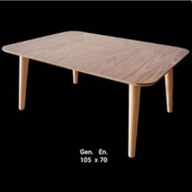 Resim Orta Sehpa Retro Model Kayın Torna Ayak Ve Soft Çizgi Tabla Kapla 