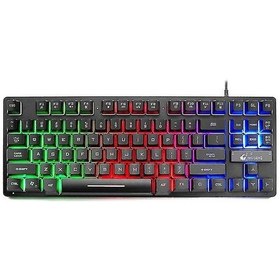 Resim Maiyame Pc/laptop İçin 87 Tuşlu Renkli Aydınlatmalı Ergonomik Oyun Klavyesi - Dayanıklı Ve Suya Dayanıklı 