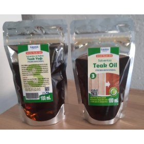 Resim Taus Marine Eco-Teak Oıl / Premıum Normal (Solventsiz Natürel Tik YAĞI)100ML ve uygulama süngeri 