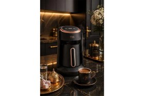 Resim Oms Collection - Cafetura - 2 Parça 4 Kişilik Gurme Otomatik Kahve Makinesi ( 8800 - Siyah ) 