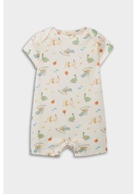 Resim DeFacto Erkek Bebek Yenidoğan Desenli Penye 2'li Kısa Kollu Tulum E4015A525SMOG307 