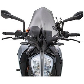Resim Gp Kompozit Ktm Duke 390 2017-2023 Uyumlu Ön Cam Siyah 46cm 